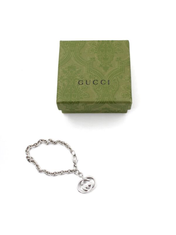 Bracciale Gucci Con Ciondolo GG Argento