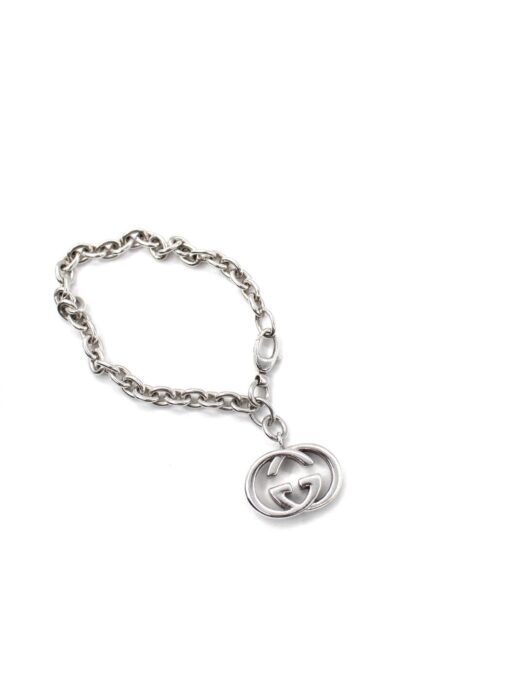 Bracciale Gucci Con Ciondolo GG Argento