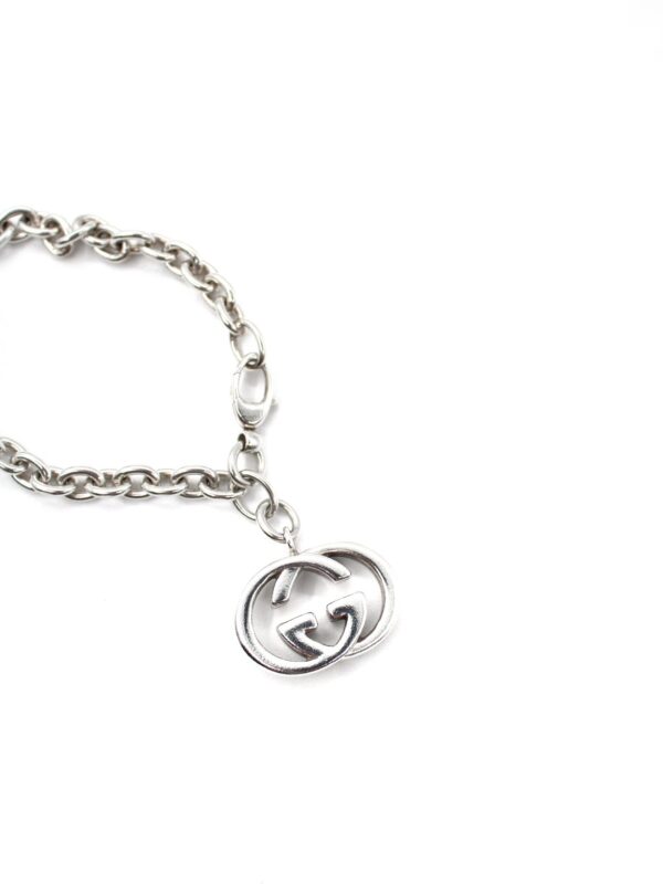 Bracciale Gucci Con Ciondolo GG Argento