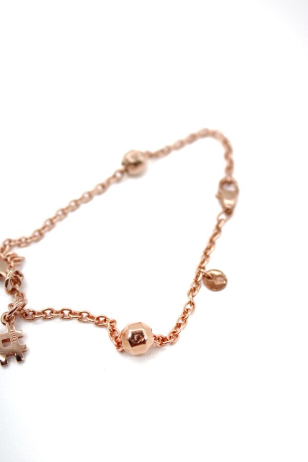Bracciale DoDo Essentials In Oro Rosa Con Stopper e Charm