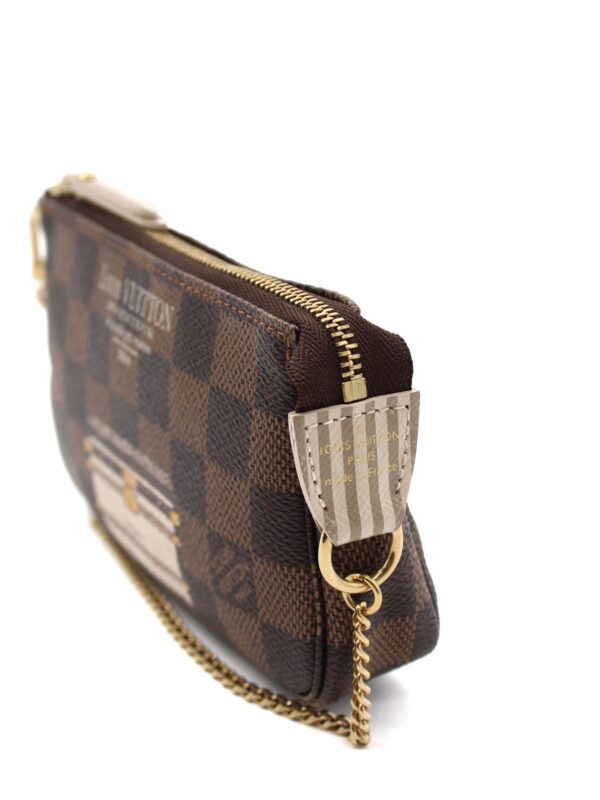 Pochette Mini Accessoires Louis Vuitton Trunks And Locks  In Damier Ebene
