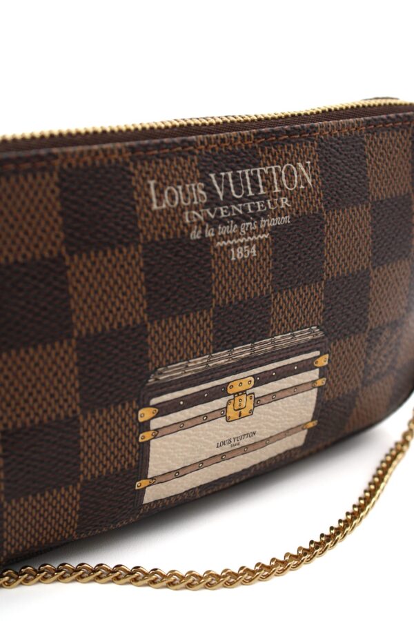 Pochette Mini Accessoires Louis Vuitton Trunks And Locks  In Damier Ebene