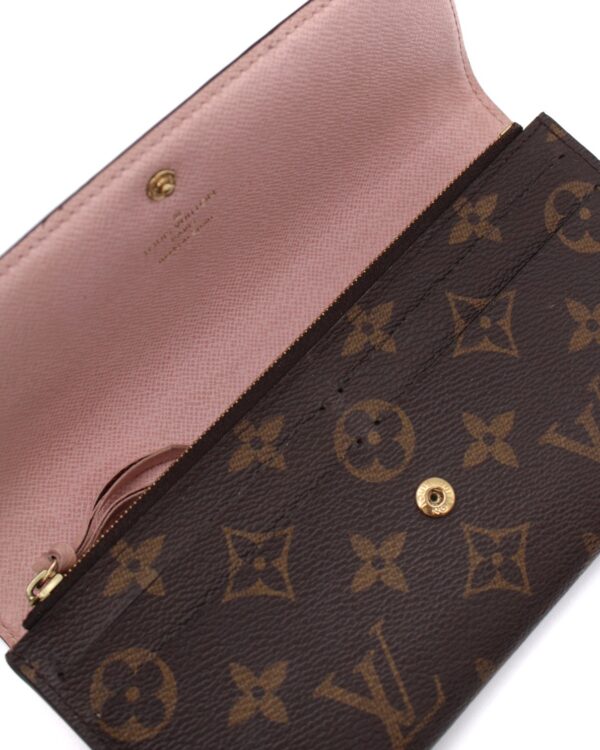 Portafoglio Louis Vuitton Emilie Monogram Rosa