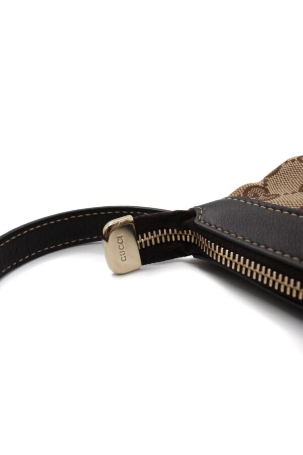 Pochette Gucci In tessuto GG e Pelle Testa Di Moro