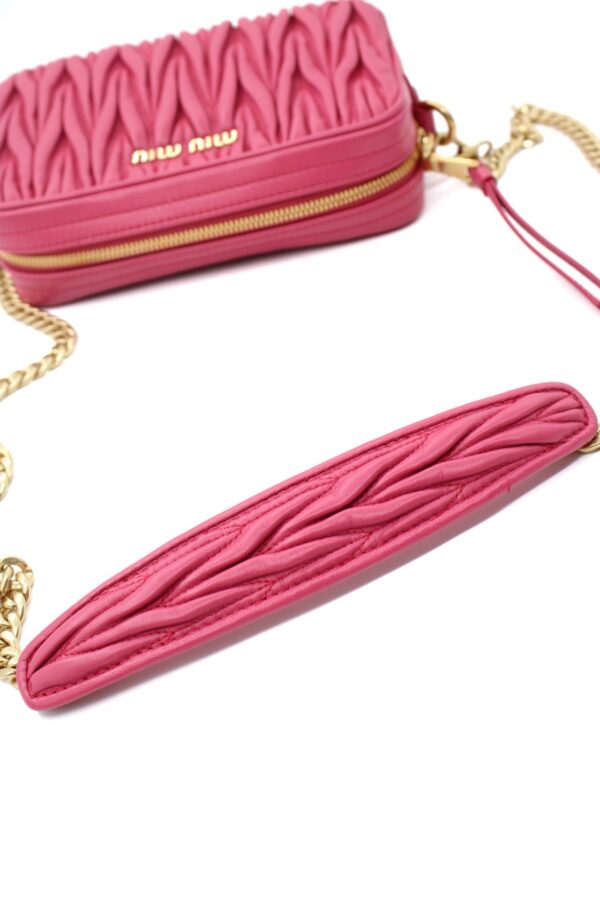Tracolla Miu Miu Matelassè Magenta