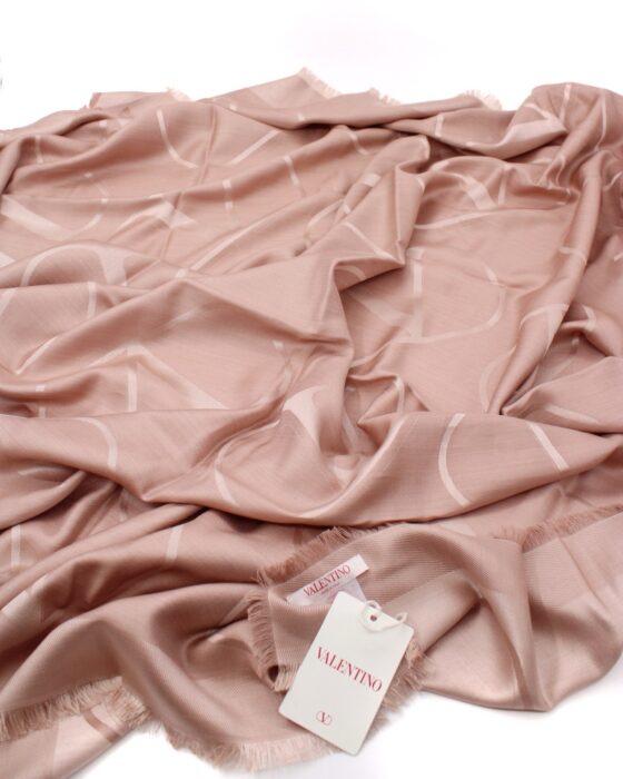 Scialle Valentino Vlogo Rosa Antico