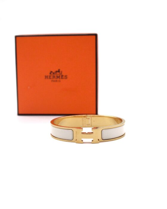Bracciale Hermès Clic H Bianco