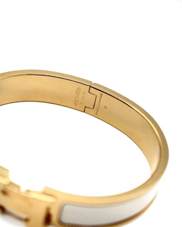 Bracciale Hermès Clic H Bianco