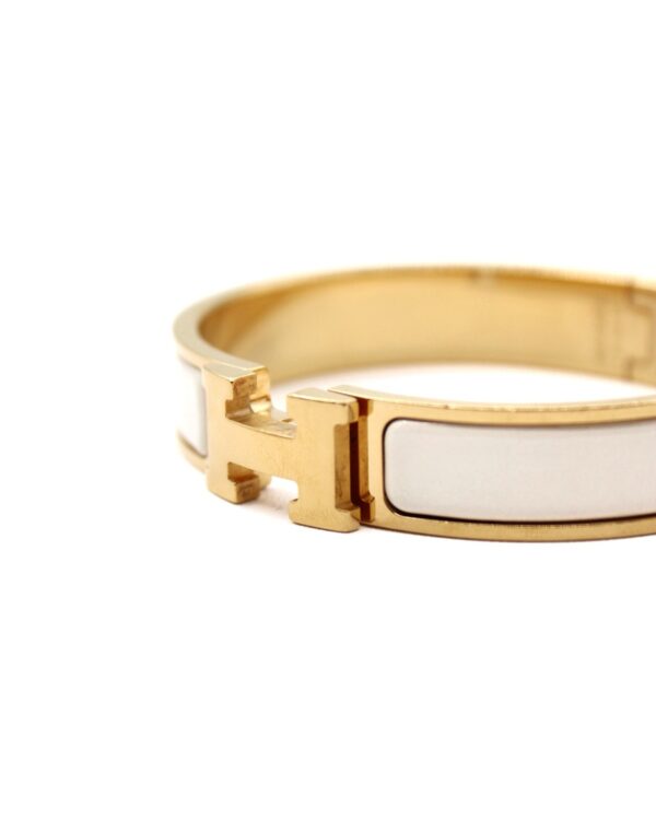 Bracciale Hermès Clic H Bianco