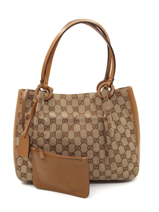 Privato: Borsa Gucci in Tessuto GG e pelle