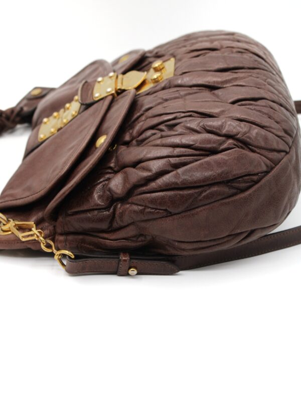 Borsa Miu Miu Coffer Marrone