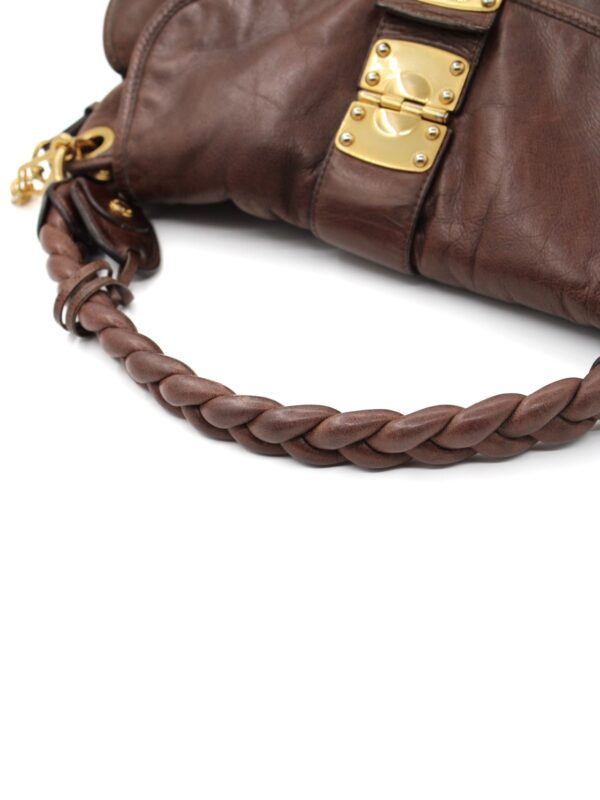 Borsa Miu Miu Coffer Marrone
