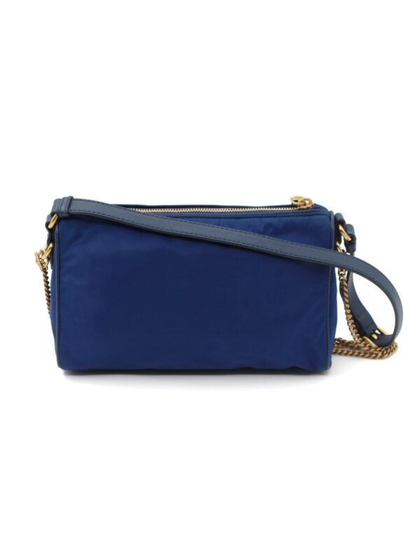 Borsa Prada in tela vela blu
