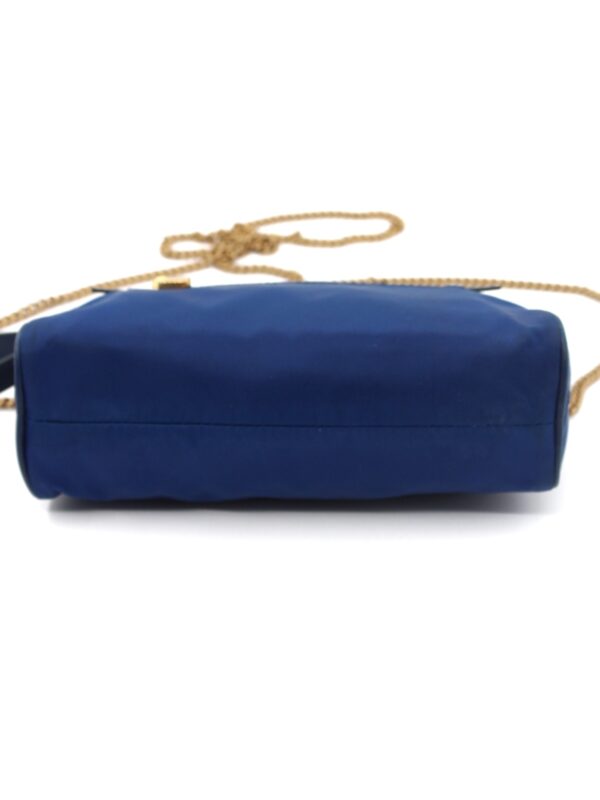 Borsa Prada in tela vela blu