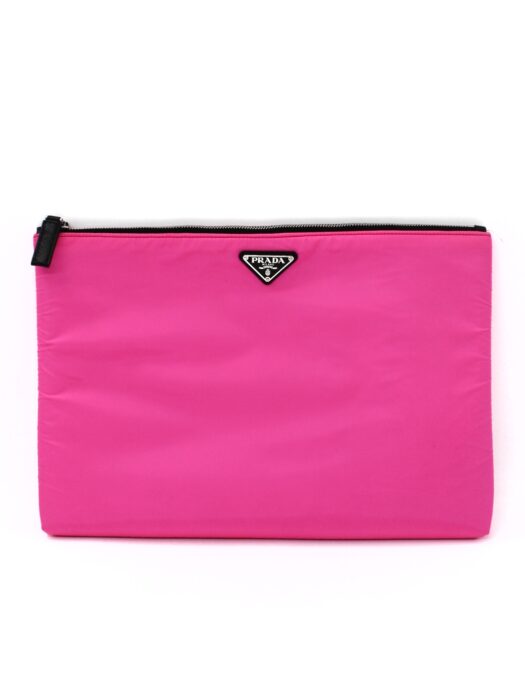 Clutch Prada Maxi Nylon Neon Fucsia