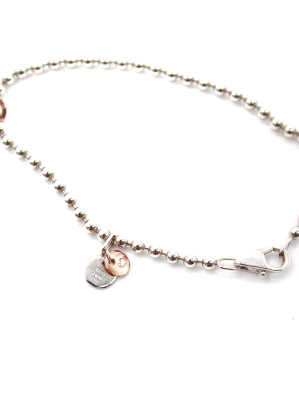 Bracciale bollicine con Charm Coccinella