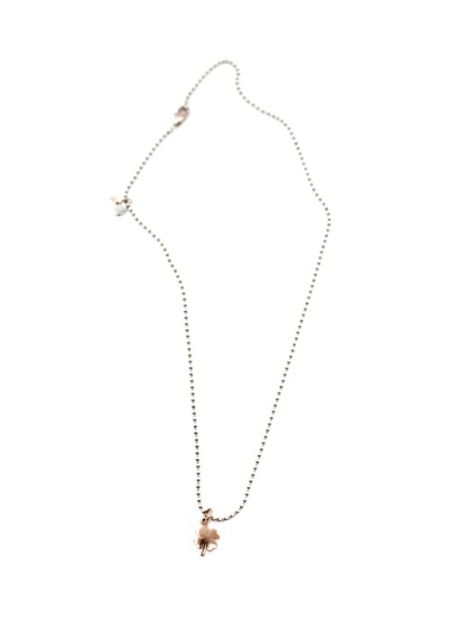 Collana DoDo bollicine con Charm quadrifoglio