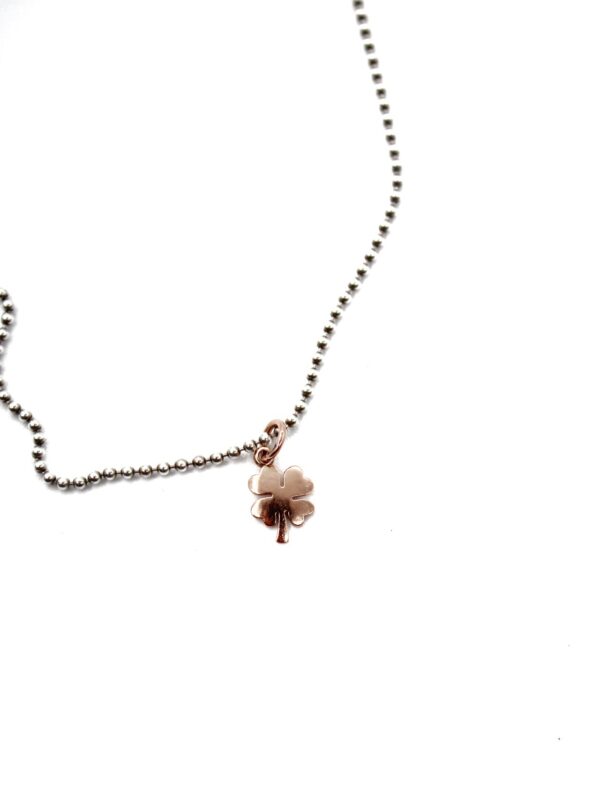 Collana DoDo bollicine con Charm quadrifoglio