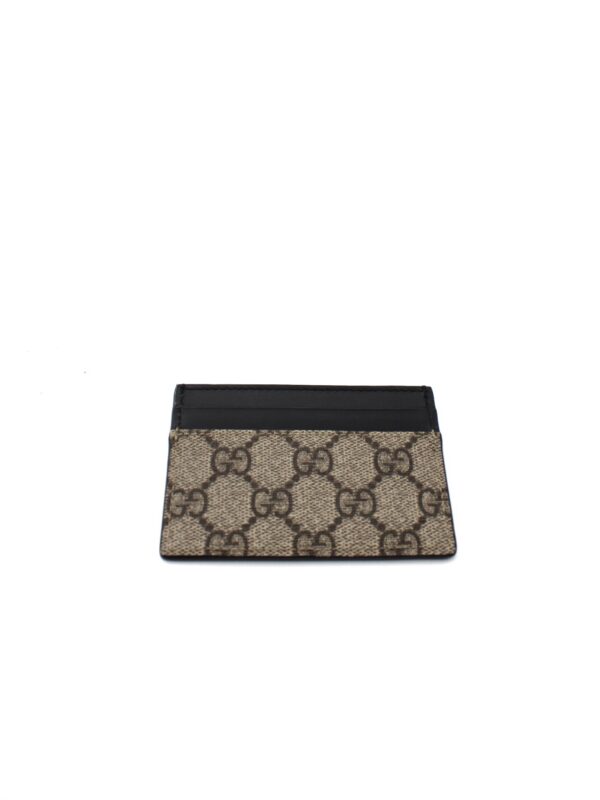 Portacarte Gucci GG Supreme e Pelle Nera
