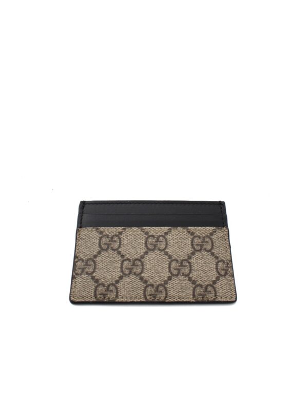 Portacarte Gucci GG Supreme e Pelle Nera
