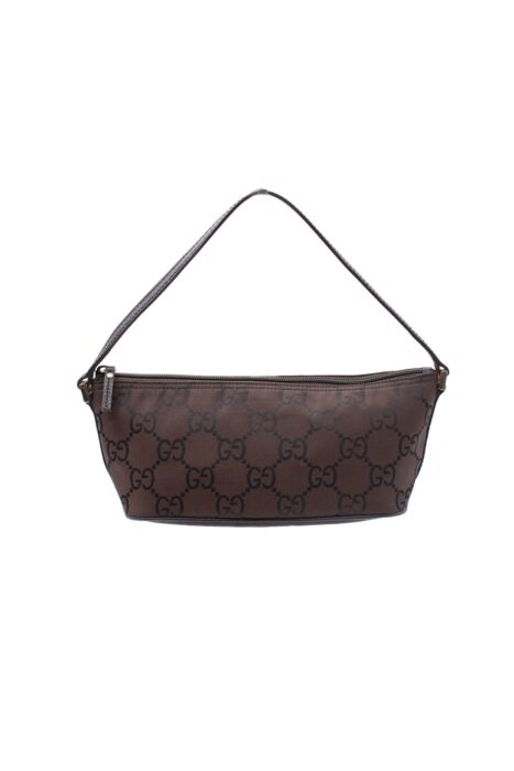 Pochette Gucci In Tessuto GG Testa Di Moro