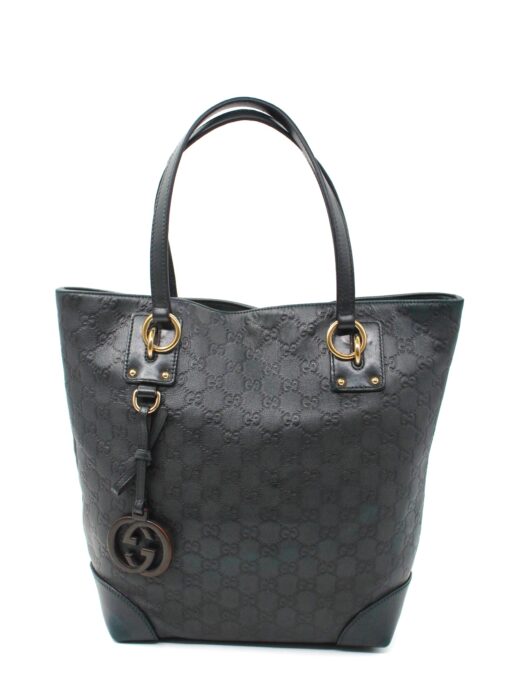 Borsa Gucci Tote in pelle Guccissima verde