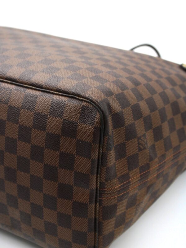 Borsa Louis Vuitton Neverfull damier ebene con inziali M.M