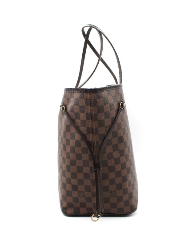 Borsa Louis Vuitton Neverfull damier ebene con inziali M.M