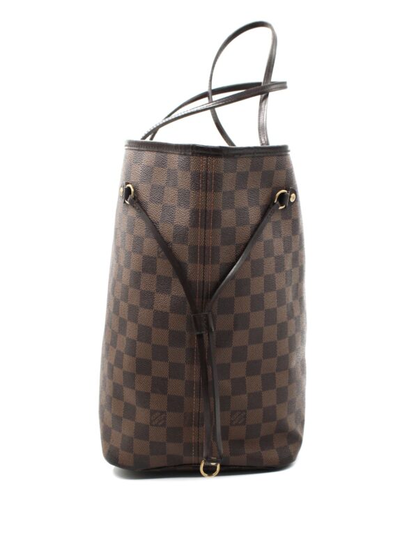 Borsa Louis Vuitton Neverfull damier ebene con inziali M.M