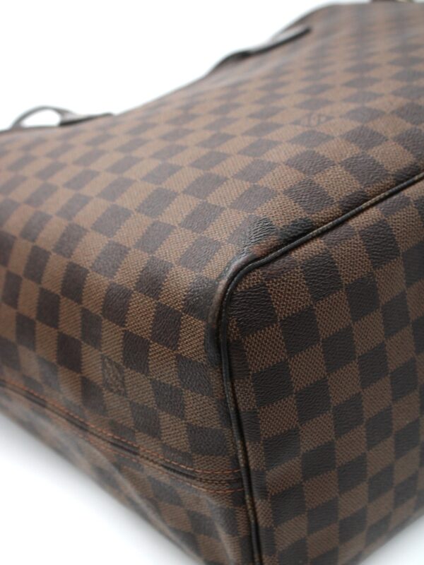 Borsa Louis Vuitton Neverfull damier ebene con inziali M.M