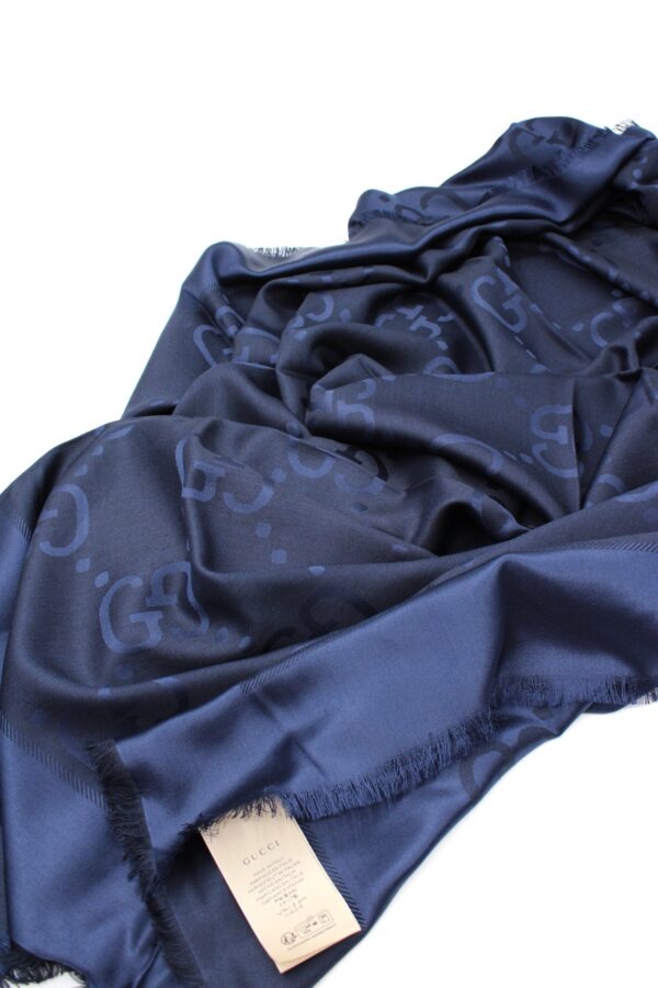 Scialle Gucci GG Jumbo Blu