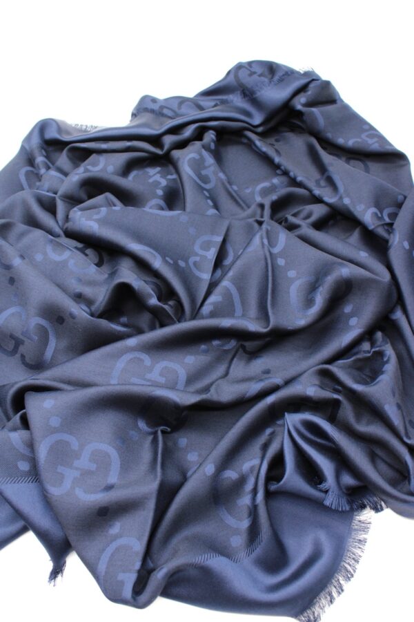 Scialle Gucci GG Jumbo Blu