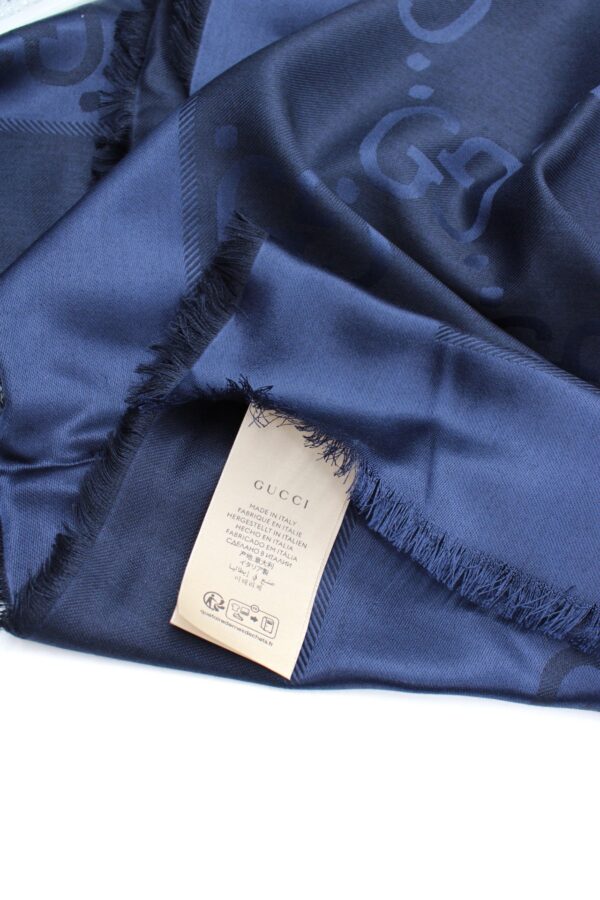 Scialle Gucci GG Jumbo Blu
