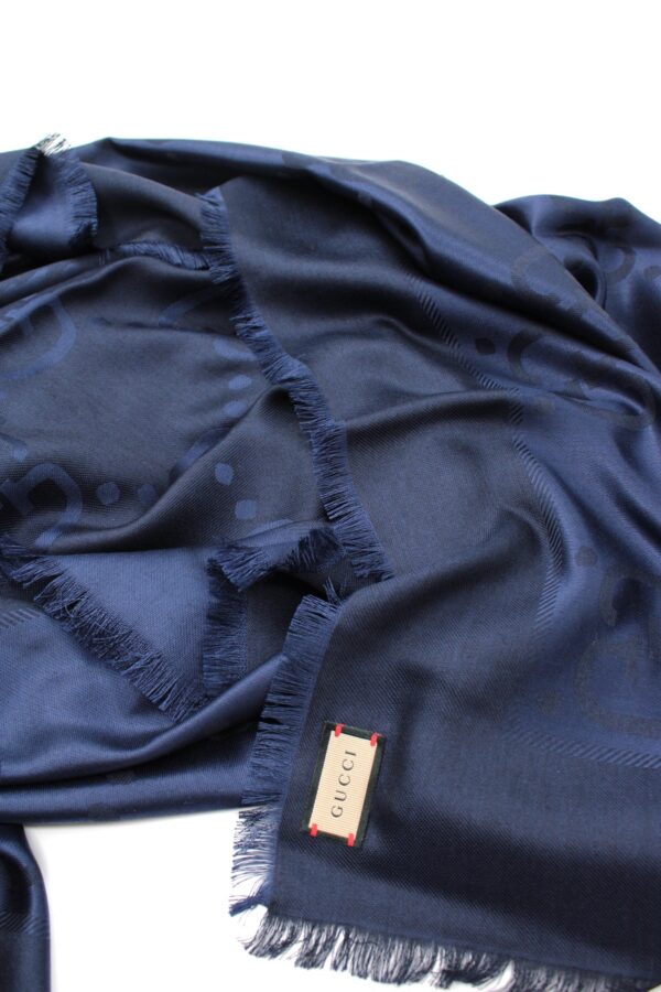 Scialle Gucci GG Jumbo Blu