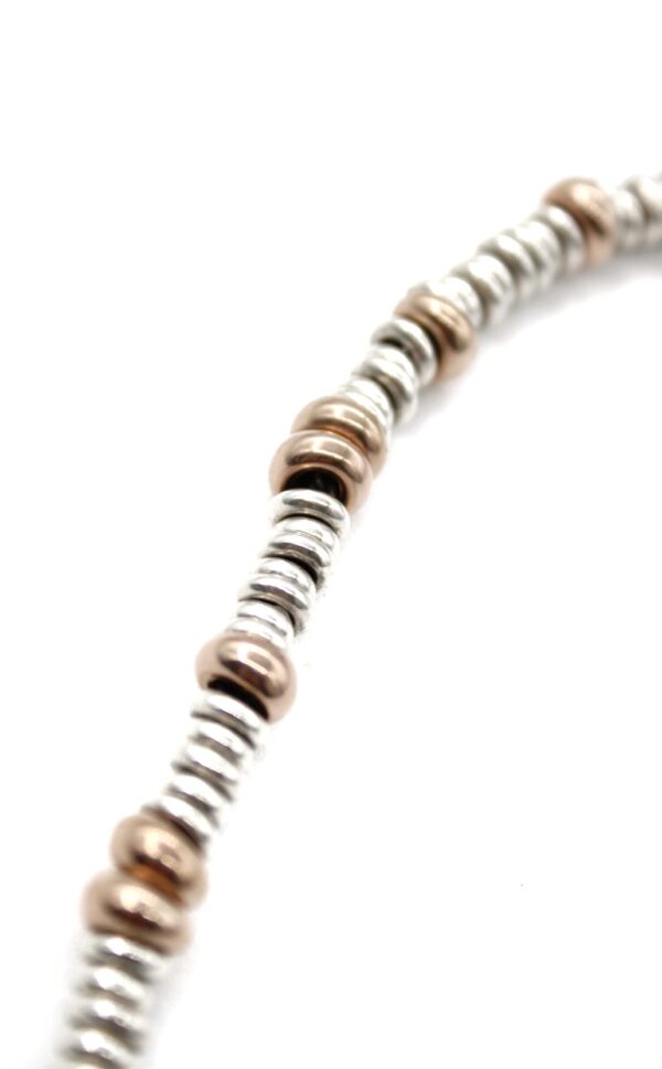 Bracciale Dodo Rondelle Argento e Oro rosa
