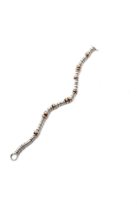 Bracciale Dodo Rondelle Argento e Oro rosa