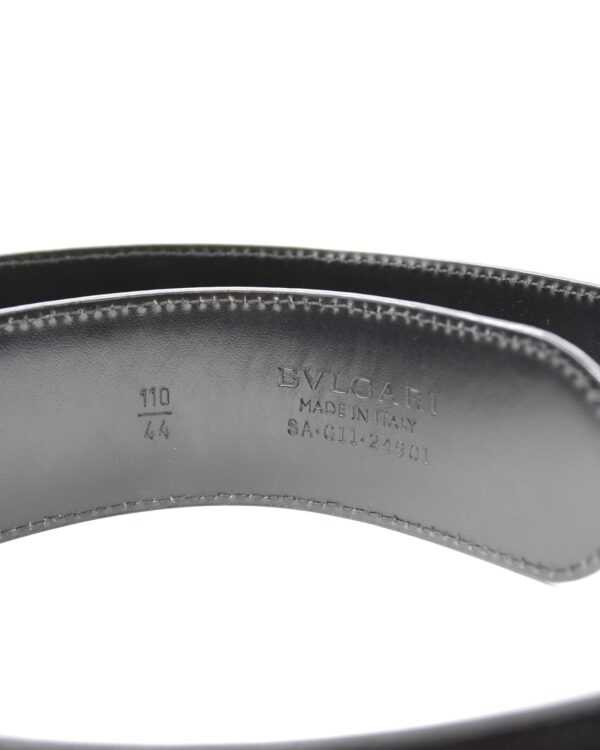 Cintura Bulgari in pelle nera