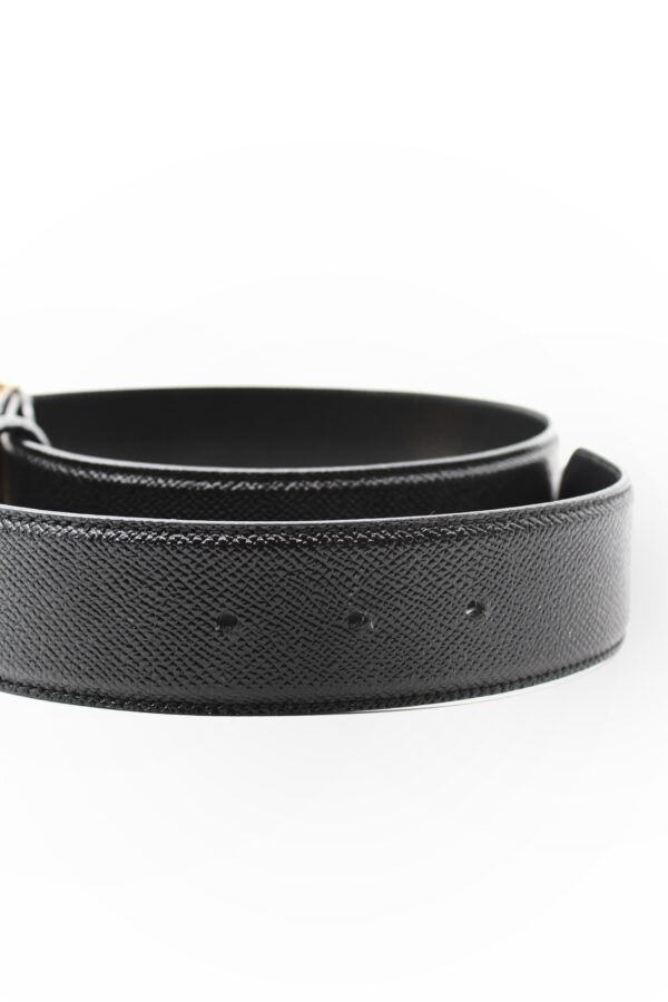 Cintura Bulgari in pelle nera