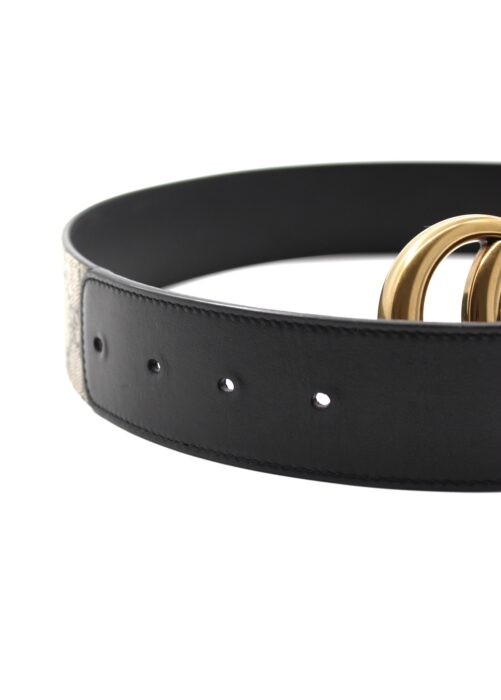 Cintura Gucci Marmont GG Pelle e Tela GG Supreme