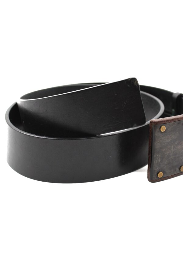 Cintura Gucci in pelle nera