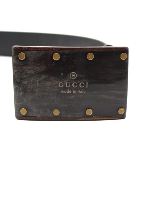 Cintura Gucci in pelle nera