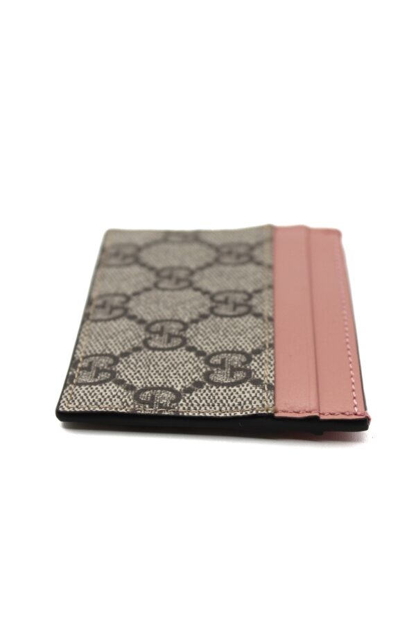 Privato: Portacarte Gucci GG Supreme e Pelle Rosa