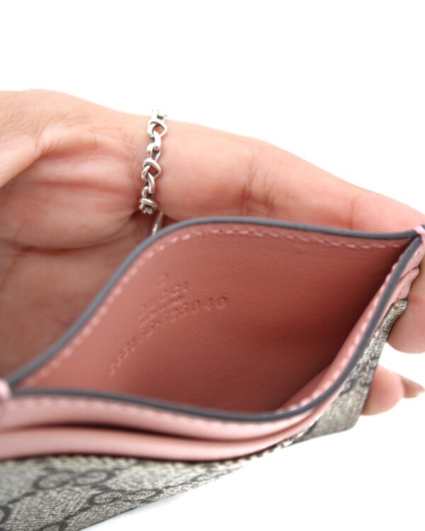 Privato: Portacarte Gucci GG Supreme e Pelle Rosa