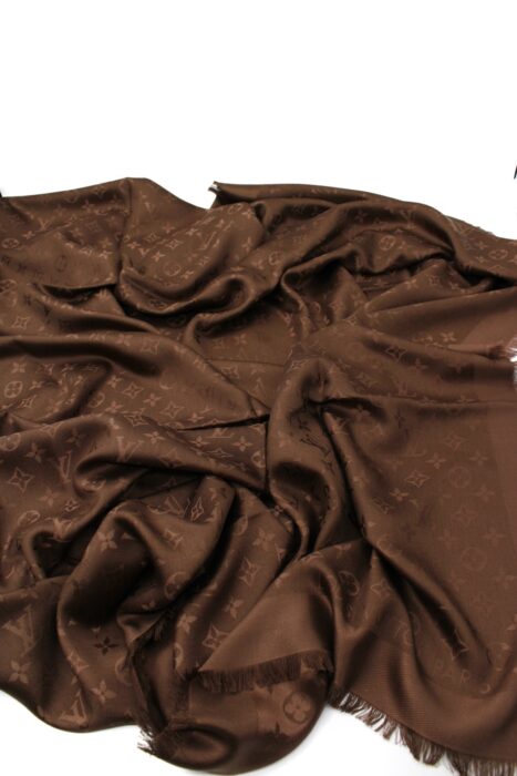 Scialle Louis Vuitton Monogram Marrone