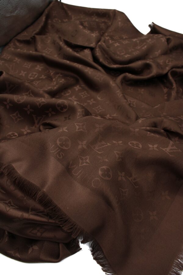 Scialle Louis Vuitton Monogram Marrone