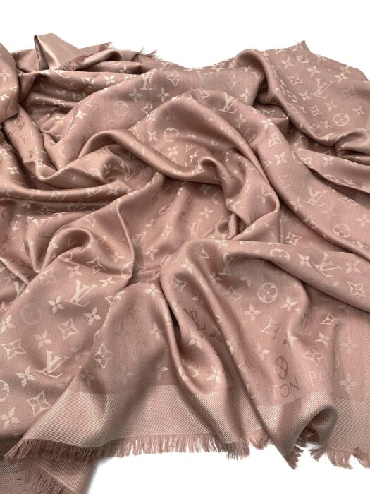 Scialle Louis Vuitton Monogram Rosa