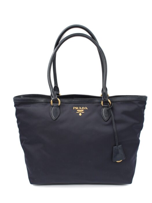 Privato: Shopper Prada in tela vela blu