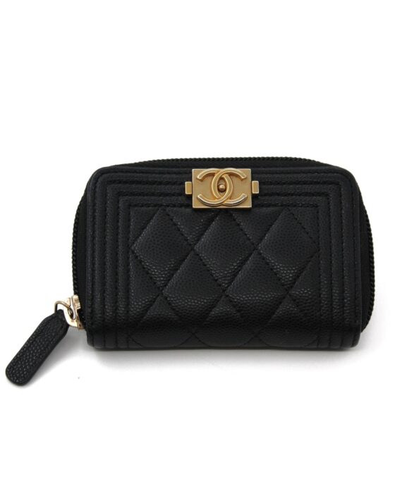 Portamonete Chanel Boy Nero