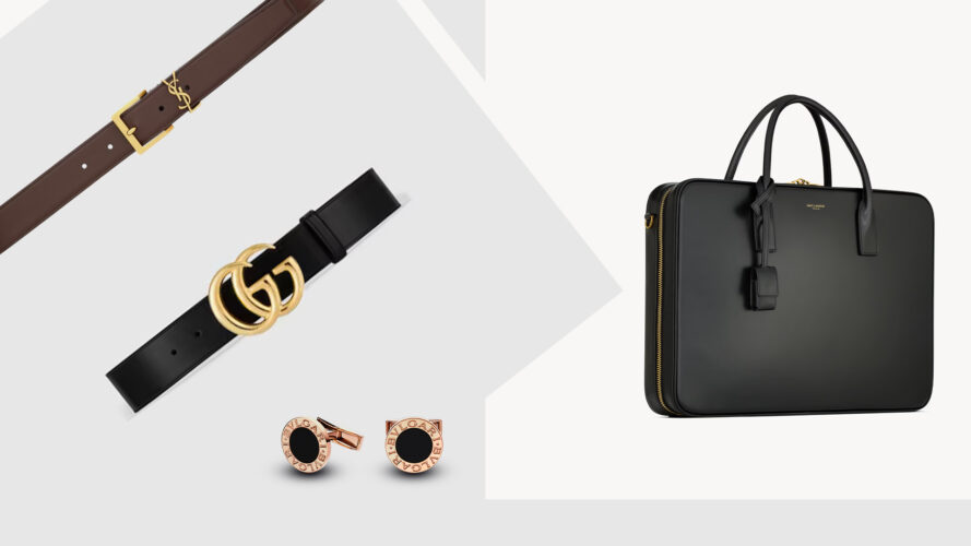 Accessori di lusso maschili: dal portamonete alle cinture iconiche