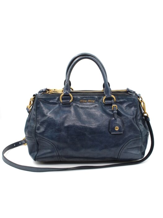 Privato: Borsa Miu Miu in pelle blu lux